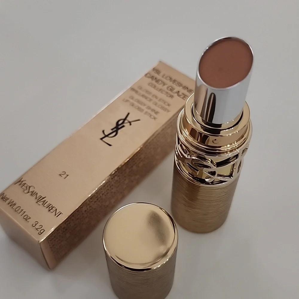 Yves Saint Laurent YSL Loveshine Candy Glaze Collector #21 Shimmer Nude NWT - Picture 3 of 8